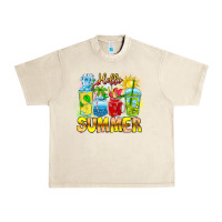 Sandshell Hello Summer Urban Heavy Tee - CowhideDigitalArt