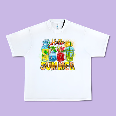 Hello Summer Urban Heavy Tee Designed By Cowhidedigitalart