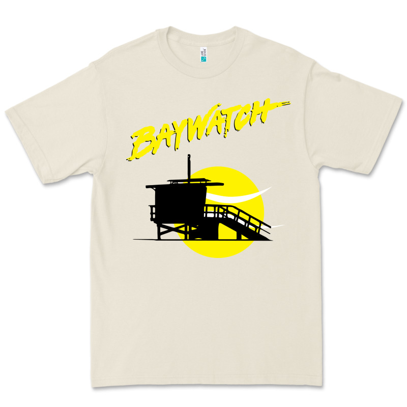 Baywatch Lifeguard Tower Sunset   Baywatch Premium Tee by PixelWave | Teevron