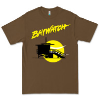 Cacao baywatch lifeguard tower sunset   baywatch Premium Tee - PixelWave