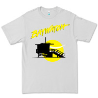 Dove Grey baywatch lifeguard tower sunset   baywatch Premium Tee - PixelWave