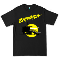 Black baywatch lifeguard tower sunset   baywatch Premium Tee - PixelWave