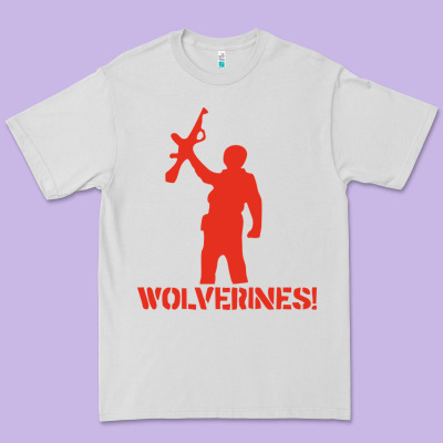 Red Dawn Wolverines Premium Tee Designed By Pixelwave