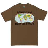 Cacao the world is a cat playing with australia 2020 shirt Premium Tee - PixelWave