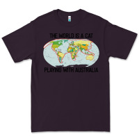 Plum the world is a cat playing with australia 2020 shirt Premium Tee - PixelWave