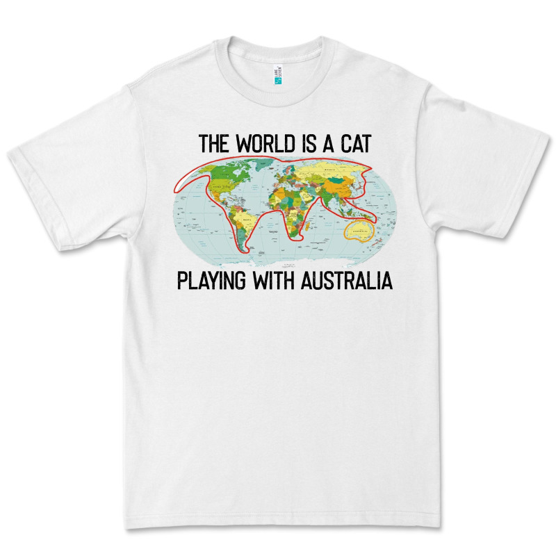 The World Is A Cat Playing With Australia 2020 Shirt Premium Tee by PixelWave | Teevron