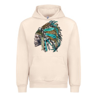 Sandshell western indian headdress with skull Urban Hoodie - RanaPortraitStore