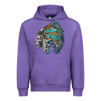 Tulip western indian headdress with skull Urban Hoodie - RanaPortraitStore