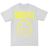 Dove Grey Grunge Rihanna Premium Tee - PixelWave