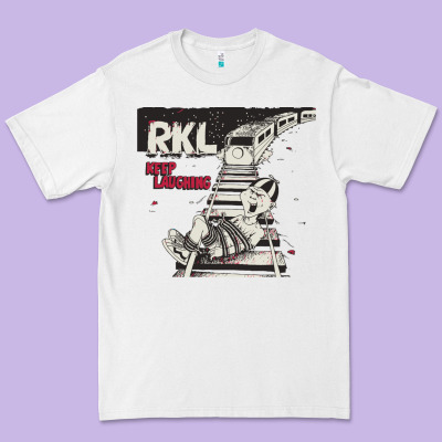 Rkl Keep Laughing Essential Premium Tee Designed By Pixelwave