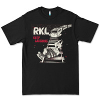 Black RKL Keep Laughing Essential Premium Tee - PixelWave
