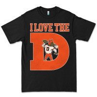 Black i love the d broncos football quote Premium Tee - PixelWave