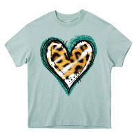 Arona Glitter Leopard Heart Heavy Core Tee - Jasminsmagicworld
