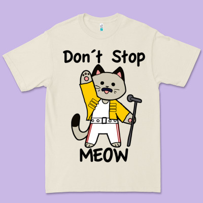 Don´t Stop Meow Premium Tee Designed By Pixelwave