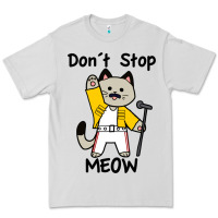Dove Grey Don´t Stop Meow Premium Tee - PixelWave