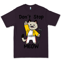 Plum Don´t Stop Meow Premium Tee - PixelWave