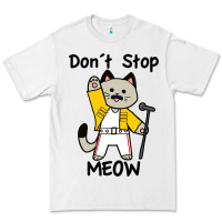 White Don´t Stop Meow Premium Tee - PixelWave