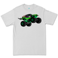 Dove Grey monster truck grave digger Premium Tee - PixelWave