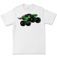 White monster truck grave digger Premium Tee - PixelWave