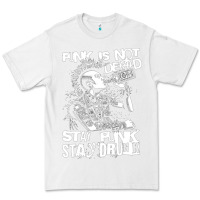 White Stay Punk Stay Drunk Premium Tee - PixelWave
