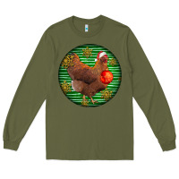 Army Green new hampshire red chicken christmas Long Sleeve Tee - LillyAllenDesigns