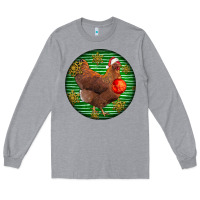 Heather Grey new hampshire red chicken christmas Long Sleeve Tee - LillyAllenDesigns