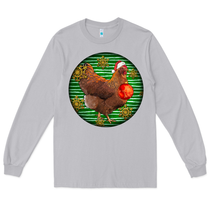 New Hampshire Red Chicken Christmas Long Sleeve Tee by LillyAllenDesigns | Teevron
