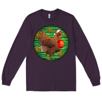 Plum new hampshire red chicken christmas Long Sleeve Tee - LillyAllenDesigns