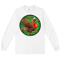 White new hampshire red chicken christmas Long Sleeve Tee - LillyAllenDesigns