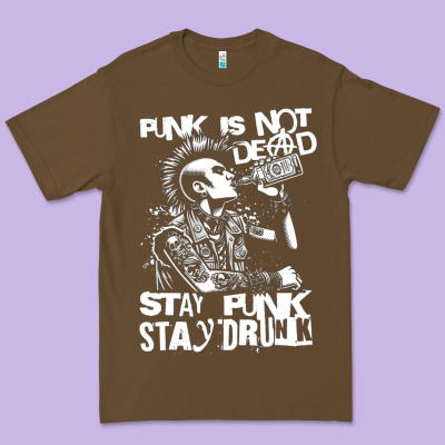 Stay Punk Stay Drunk Premium Tee Designed By Pixelwave
