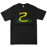 Black no step on snek,libertarian,tumblr,meme,funny,polotics,no step,on,snek Premium Tee - PixelWave