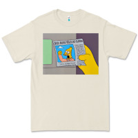 Bone The Simpsons Old Man Yells At Cloud Newspaper V1 Premium Tee - PixelWave
