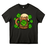 Asphalt St. Patrick's Beer and shamrock Heavy Core Tee - OliviaCreatesArt