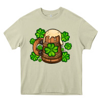 Mossy St. Patrick's Beer and shamrock Heavy Core Tee - OliviaCreatesArt