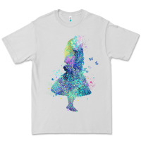 Dove Grey watercolor splatter alice in wonderland t shirt design Premium Tee - PixelWave