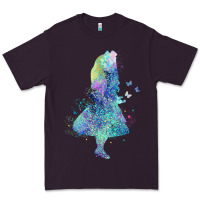 Plum watercolor splatter alice in wonderland t shirt design Premium Tee - PixelWave