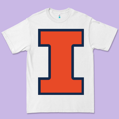 Illinois Fighting Illini Premium Tee Designed By Pixelwave