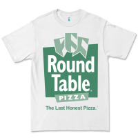 White round table pizza Premium Tee - PixelWave