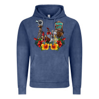 Vintage Denim farm life chicken Vintage Hoodie - SublimationCraftShop