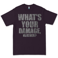 Plum what's your damage, heather   heathers Premium Tee - PixelWave