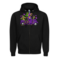 Black mardi gras truck Zipper Hoodie - Jasminsmagicworld