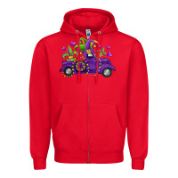 Red mardi gras truck Zipper Hoodie - Jasminsmagicworld