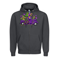 Smoke mardi gras truck Zipper Hoodie - Jasminsmagicworld