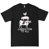 Black liberation to all vegan vegetarian food animal love Premium Tee - PixelWave