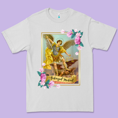 St Michael The Archangel - Protector Catholic Church Angel Premium Tee Designed By Pixelwave