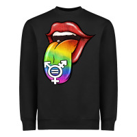Black Pride LGBT Sign Tongue Heavyweight Sweatshirt - Jasminsmagicworld