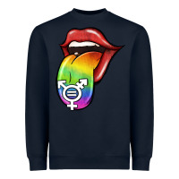 Navy Pride LGBT Sign Tongue Heavyweight Sweatshirt - Jasminsmagicworld
