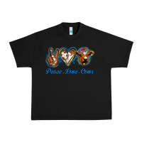 Black Peace Love Cows Urban Heavy Tee - Jasminsmagicworld