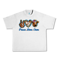 Lunar Rock Peace Love Cows Urban Heavy Tee - Jasminsmagicworld