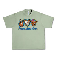 Oil Green Peace Love Cows Urban Heavy Tee - Jasminsmagicworld